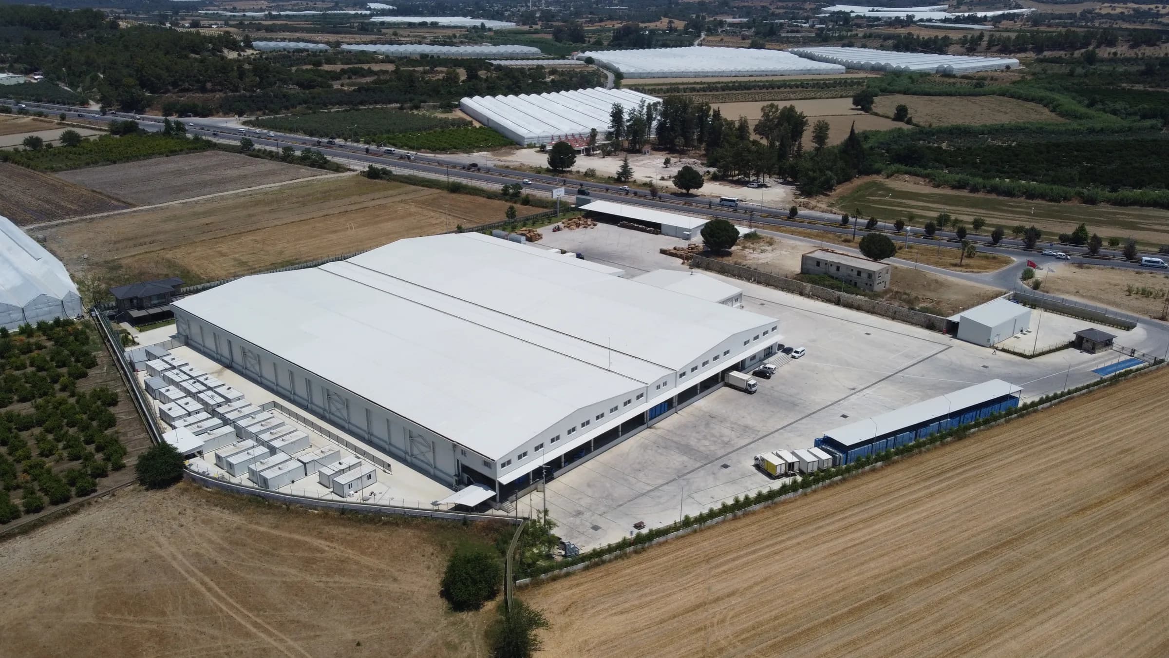 Aerial view of the Vero Gıda Antalya factory