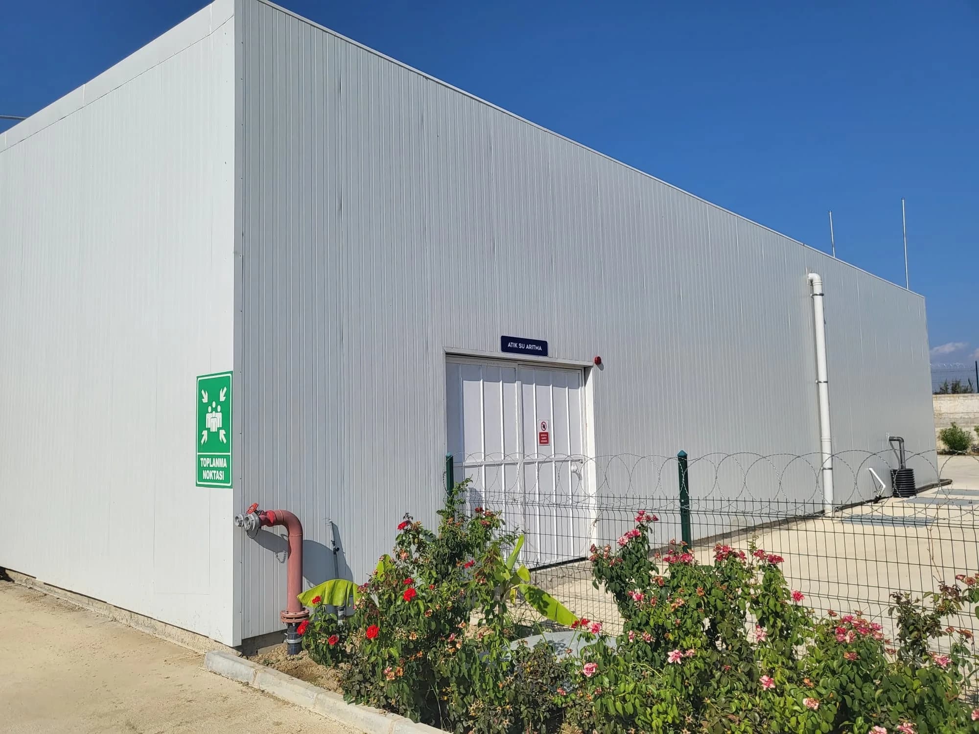 Exterior of the wastewater treatment plant