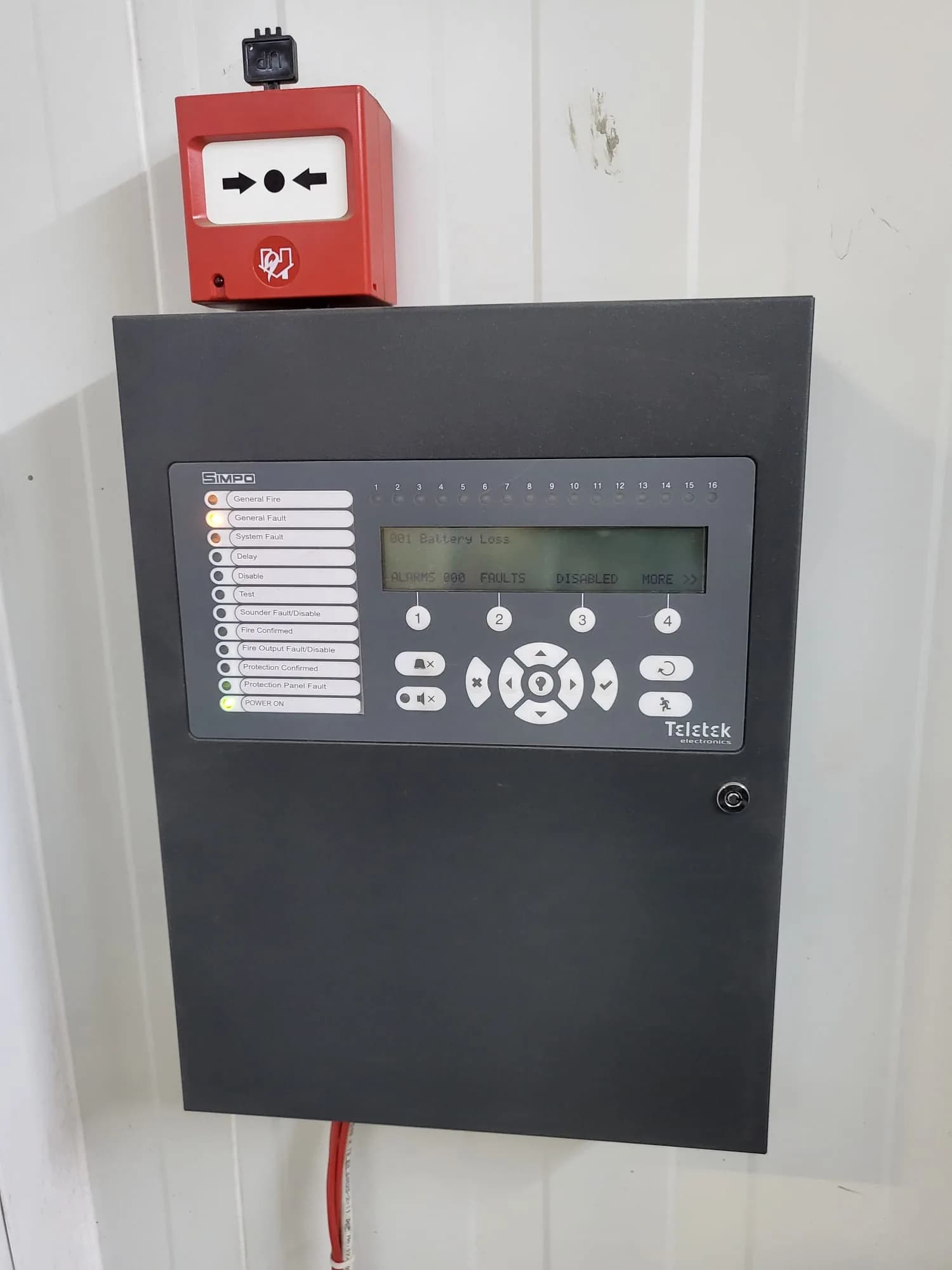 Fire detection and control panel