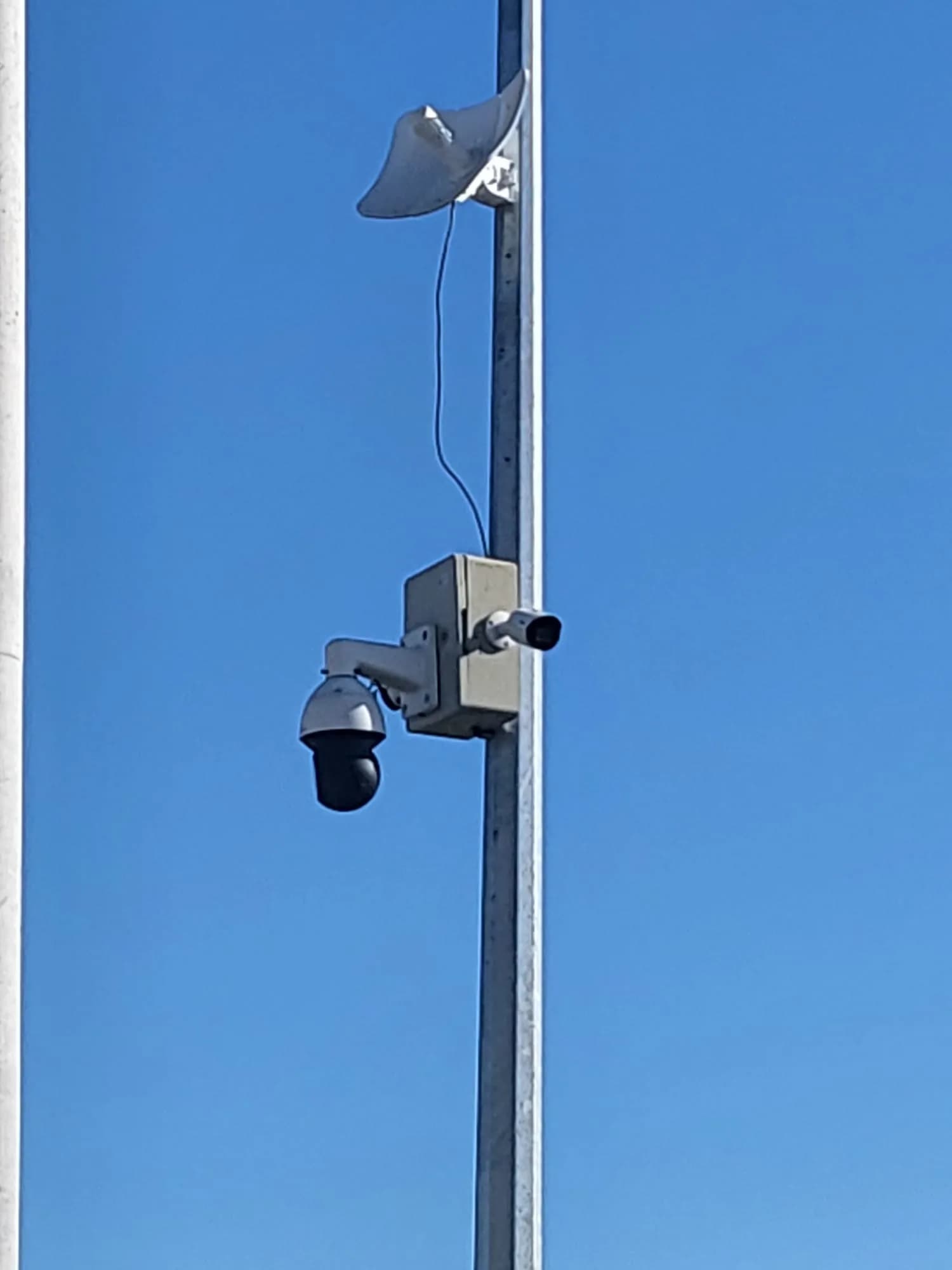 Outdoor factory security camera