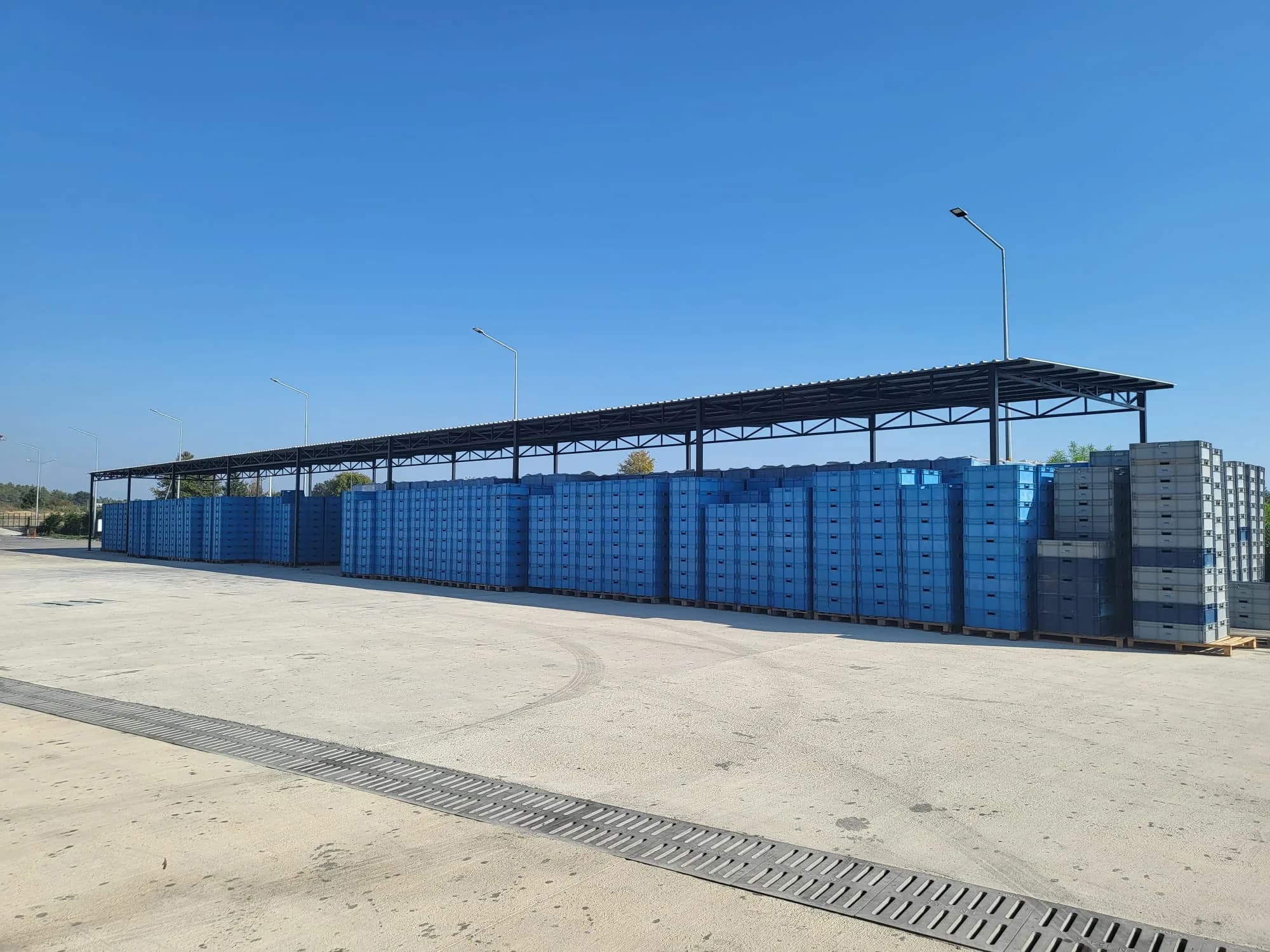 First outdoor storage area at the factory