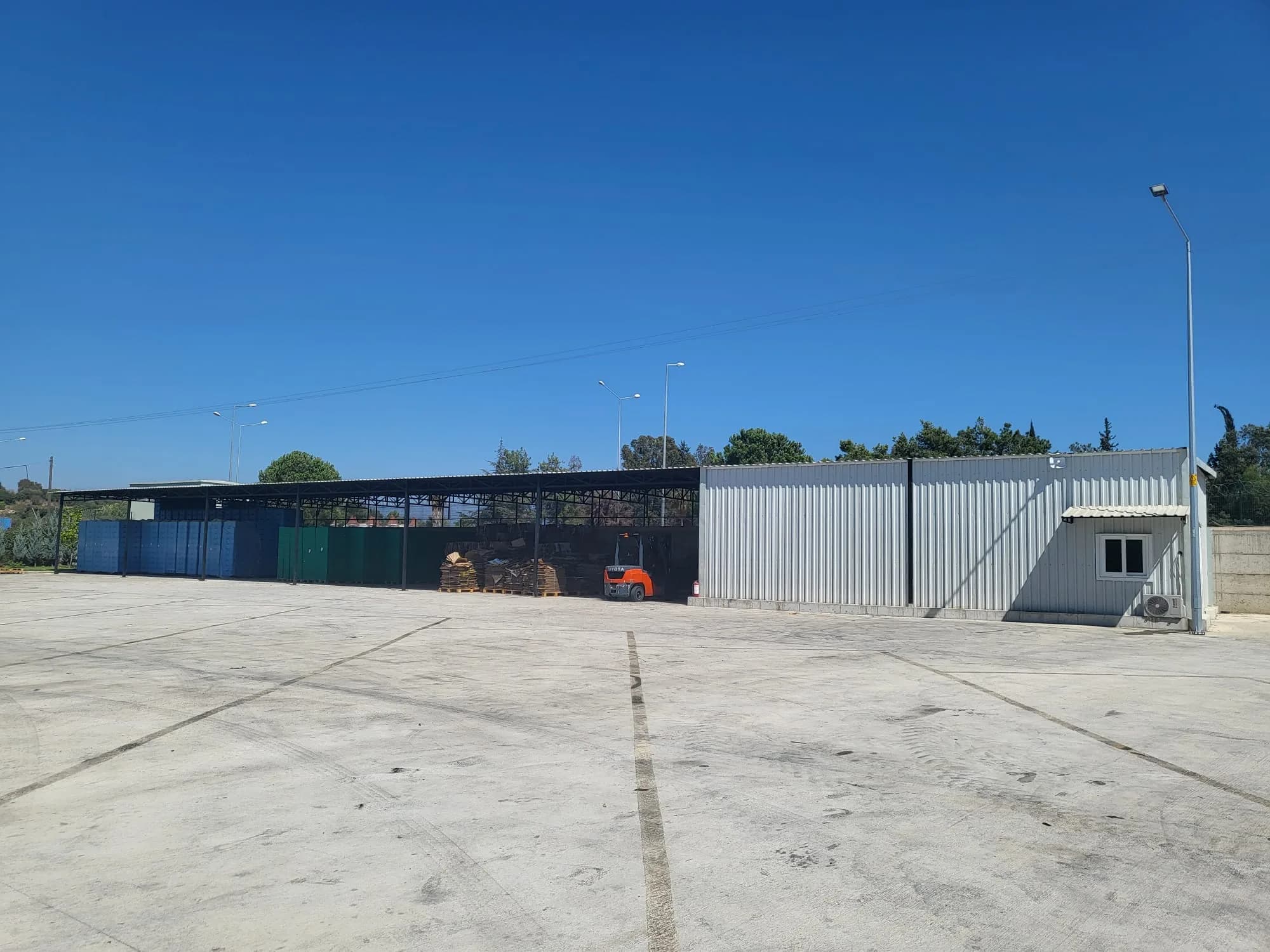 Second outdoor storage area at the factory