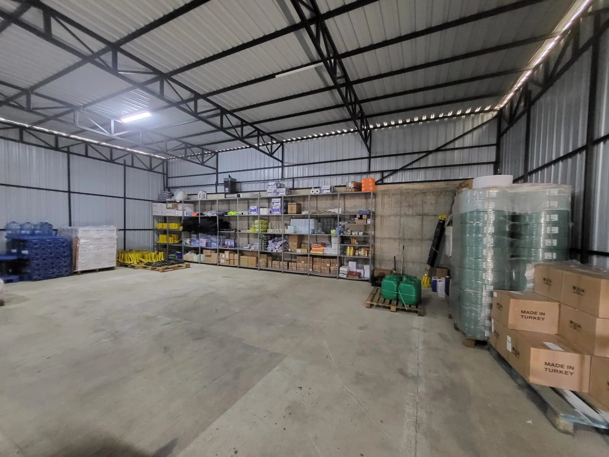 156-square-metre enclosed storage area